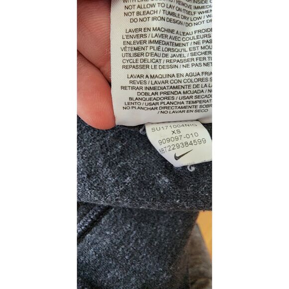 Nike Full Zipper Front Grey Hooded Sweatshirt Size XS - Picture 7 of 10